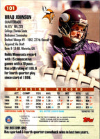 1998 Stadium Club Brad Johnson #101