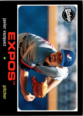 2002 Upper Deck Vintage Javier Vazquez #191