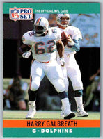 1990 Pro Set Harry Galbreath #179 Rookie