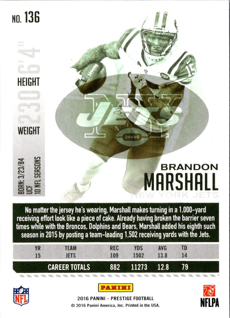 2016 Panini Prestige Brandon Marshall