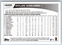 2013 Topps Update Dylan Axelrod #US305