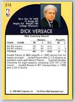 1990 Hoops Dick Versace #315