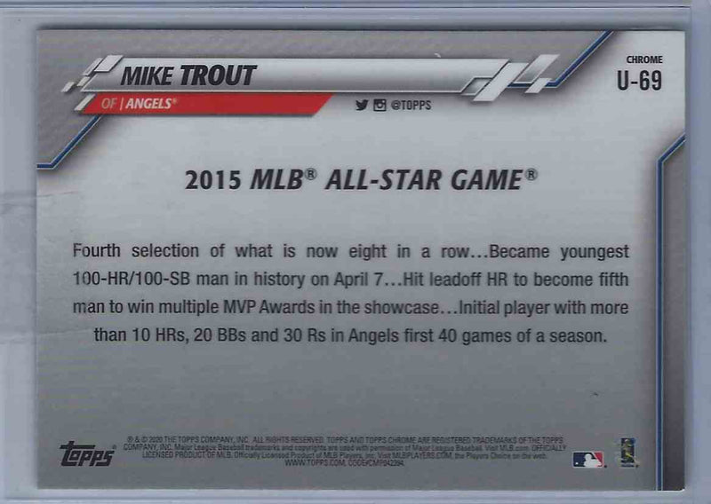 2020 Topps Chrome Mike Trout