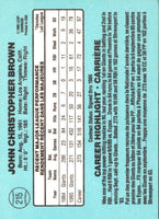1986 Leaf Chris Brown #215 Rookie
