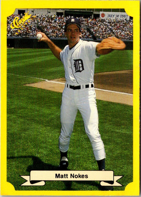 1987 Classic Update Yellow Matt Nokes #129