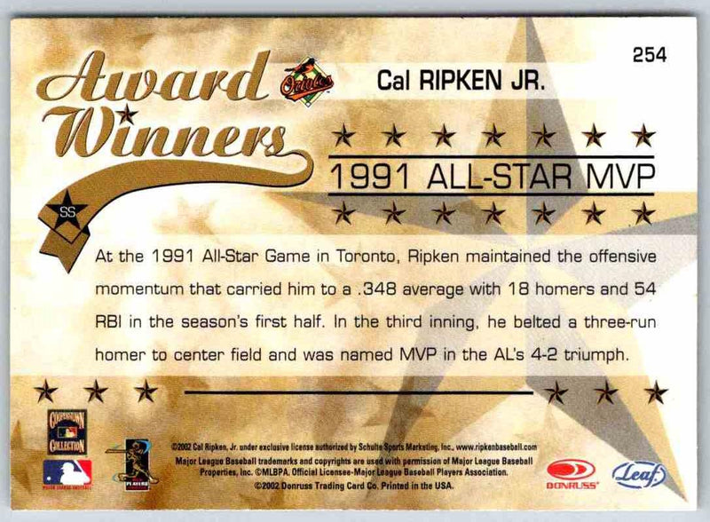 2002 Leaf Cal Ripken JR.
