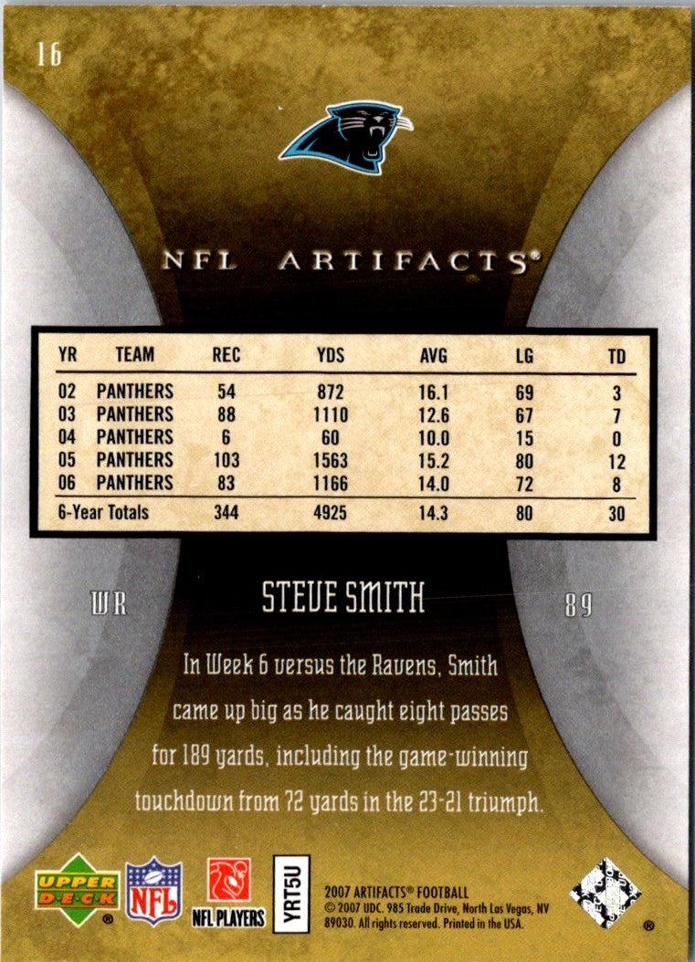 2007 Upper Deck Artifacts Steve Smith