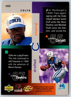 1997 Collector's Choice Marvin Harrison/Jim Harbaugh/Marshall Faulk/Sean Dawkins/Quentin Coryatt #365