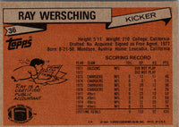 1981 Topps Ray Wersching #36 EX