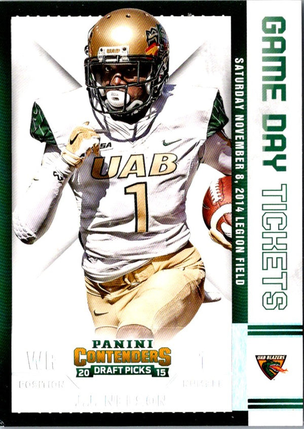 2015 Panini Contenders Draft Picks Game Day Tickets J.J. Nelson #97