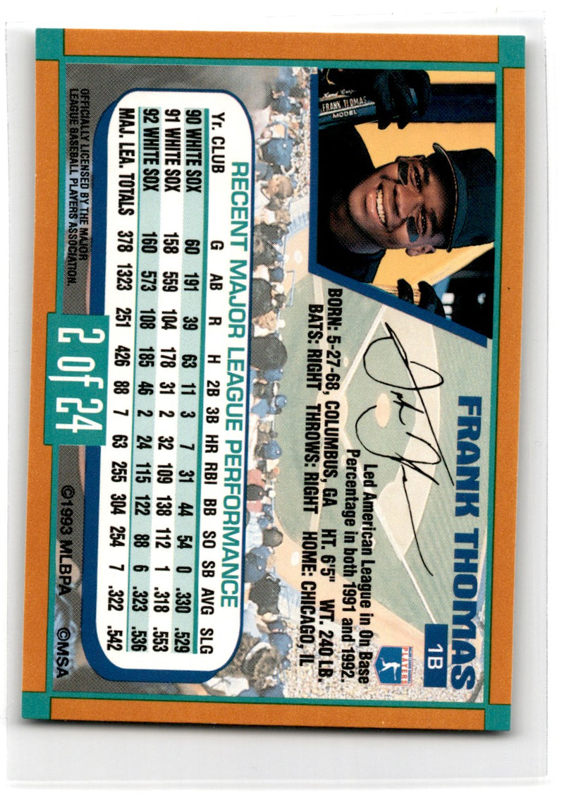 1993 Duracell Power Players I Frank Thomas