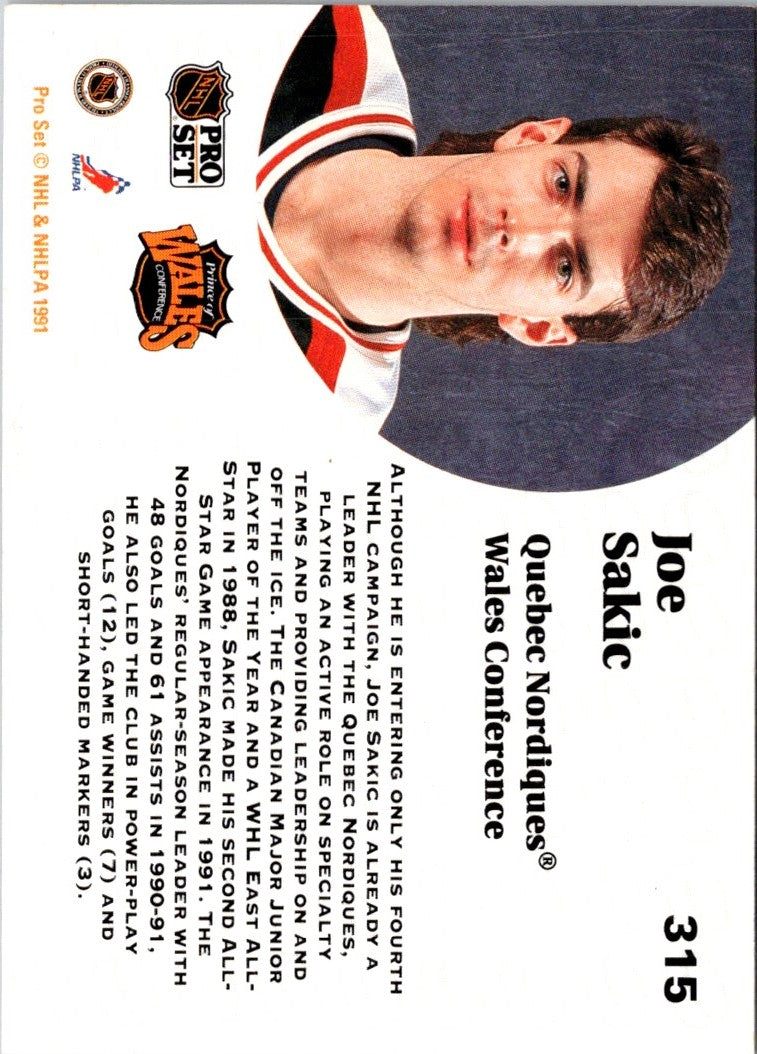 1991 Pro Set Joe Sakic