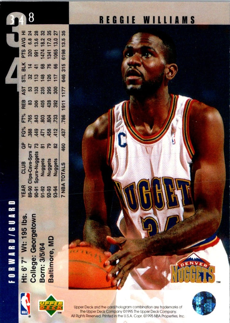 1994 Upper Deck Reggie Williams