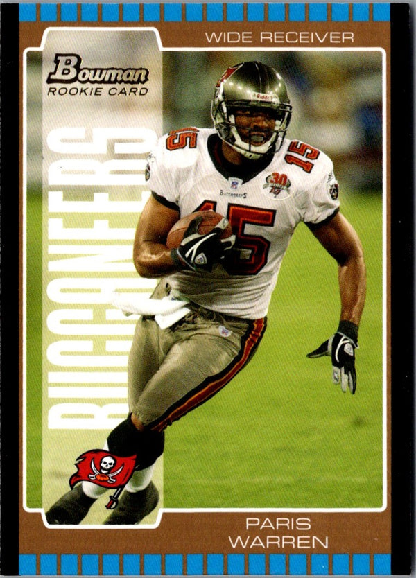 2005 Bowman Paris Warren #210 Rookie