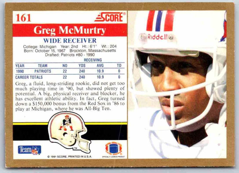 1991 Score Greg McMurtry