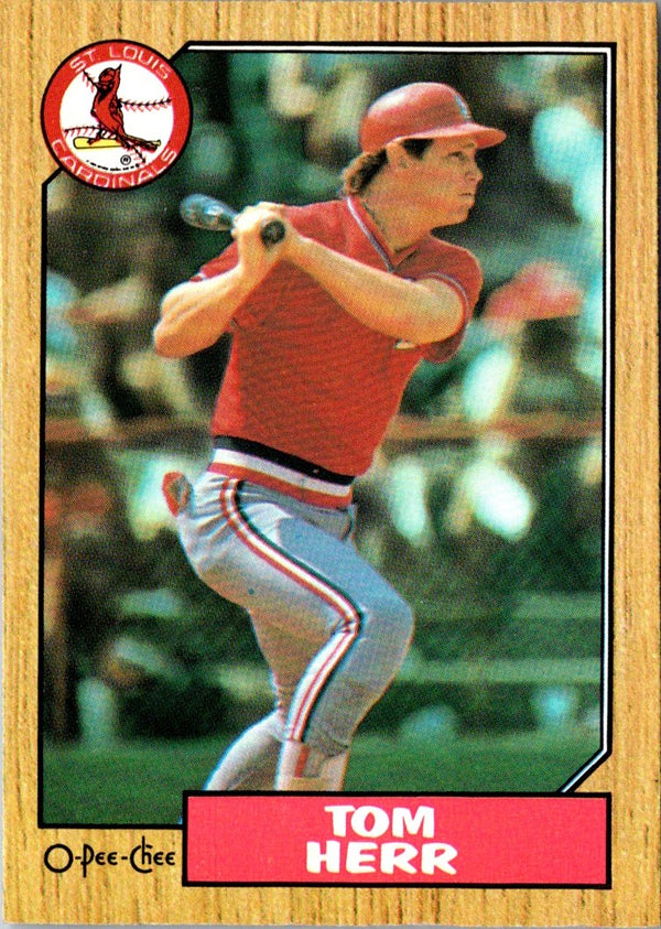 1987 O-Pee-Chee Tom Herr #181