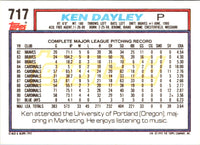 1992 Topps Ken Dayley #717