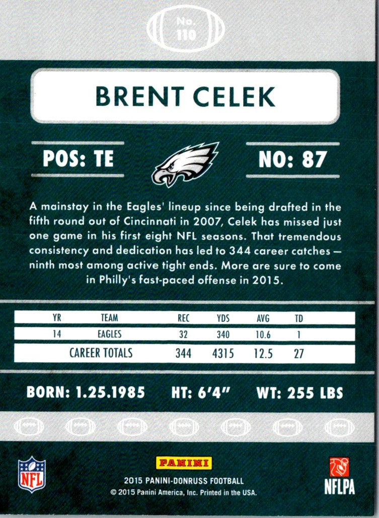 2015 Donruss Brent Celek