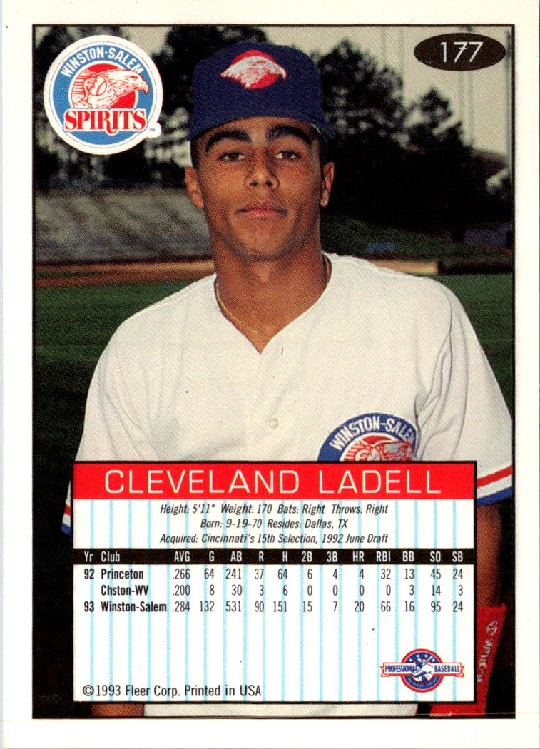 1993 Fleer Excel Cleveland Ladell