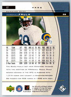 1999 Upper Deck Black Diamond Marshall Faulk #87