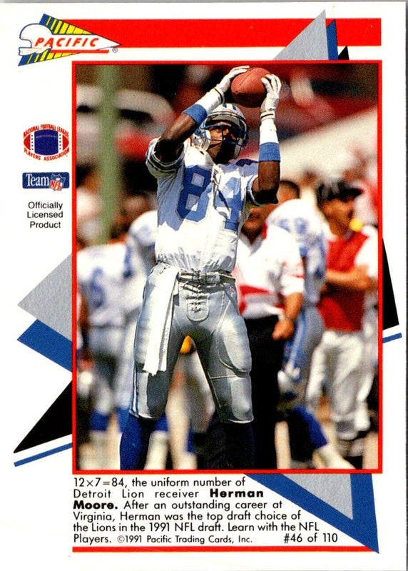 1998 Pacific Paramount Personal Bests Herman Moore #12
