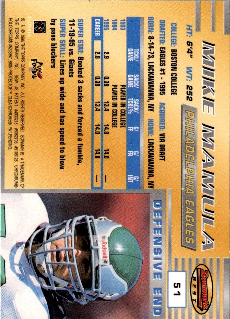 1996 Bowman's Best Mike Mamula