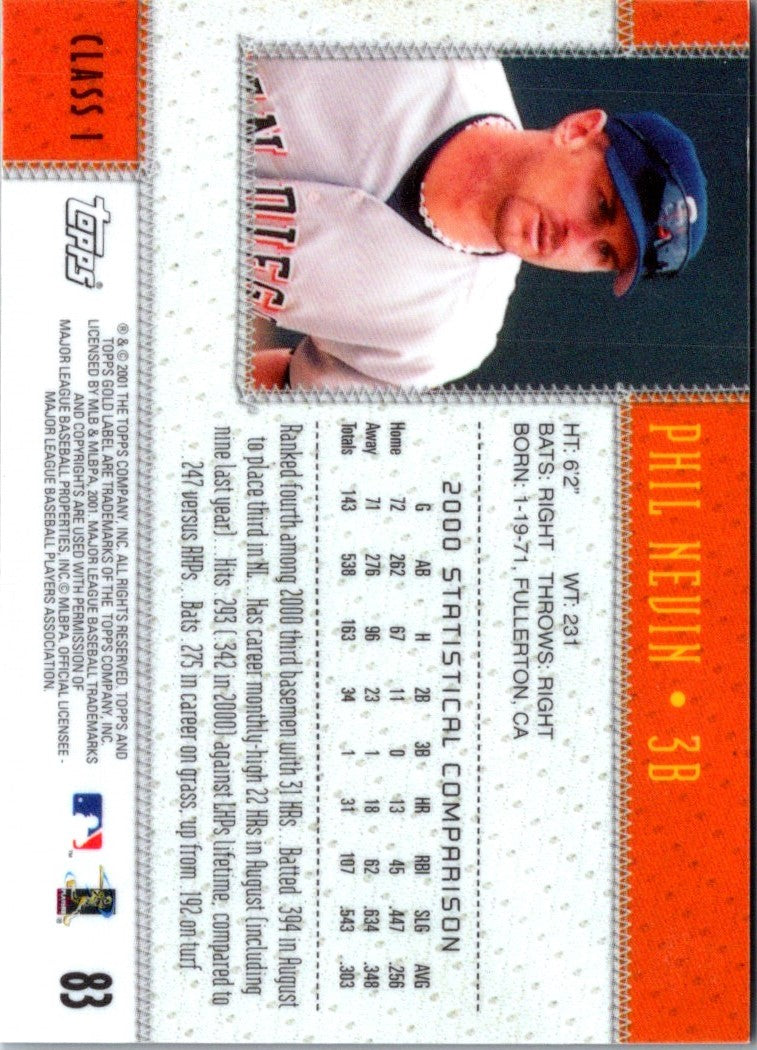 2001 Topps Gold Label Phil Nevin