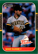 1987 Donruss The Rookies Mike Dunne