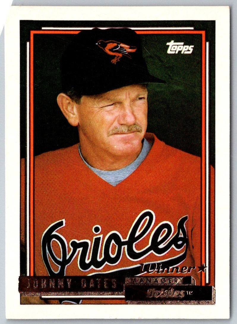 1992 Topps Johnny Oates