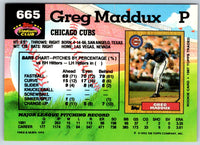 1992 Stadium Club Greg Maddux #665