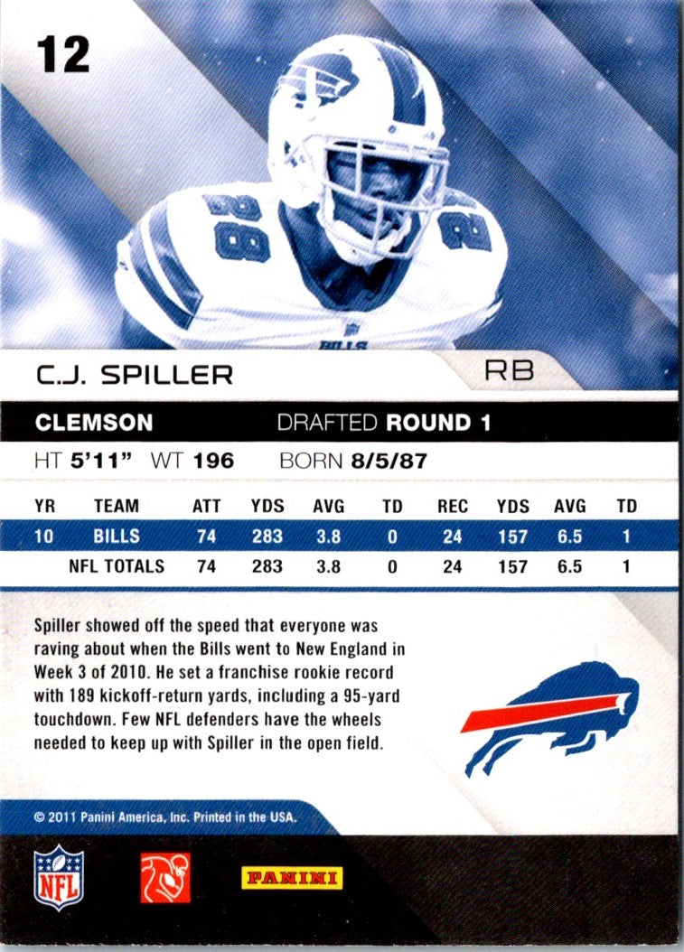 2011 Panini Absolute Memorabilia C.J. Spiller