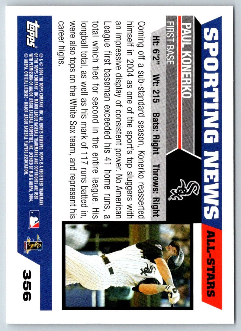 2005 Topps Paul Konerko