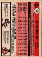 1981 O-Pee-Chee Lloyd Moseby #52 Rookie
