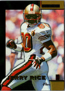 1996 Score Board NFL Lasers Jerry Rice