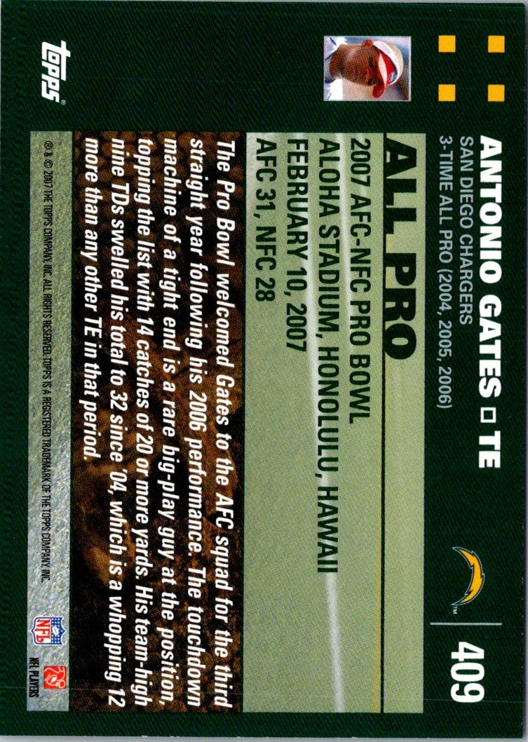 2007 Topps Antonio Gates