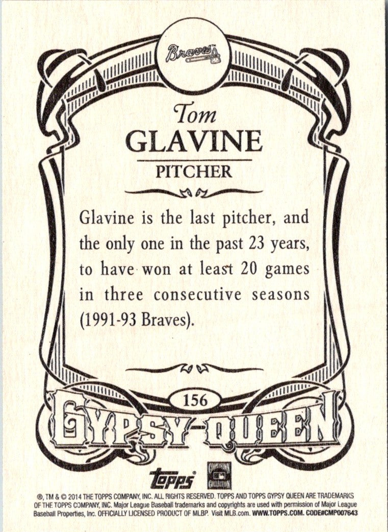 2014 Topps Gypsy Queen Tom Glavine