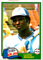1981 O-Pee-Chee Lloyd Moseby #52 Rookie