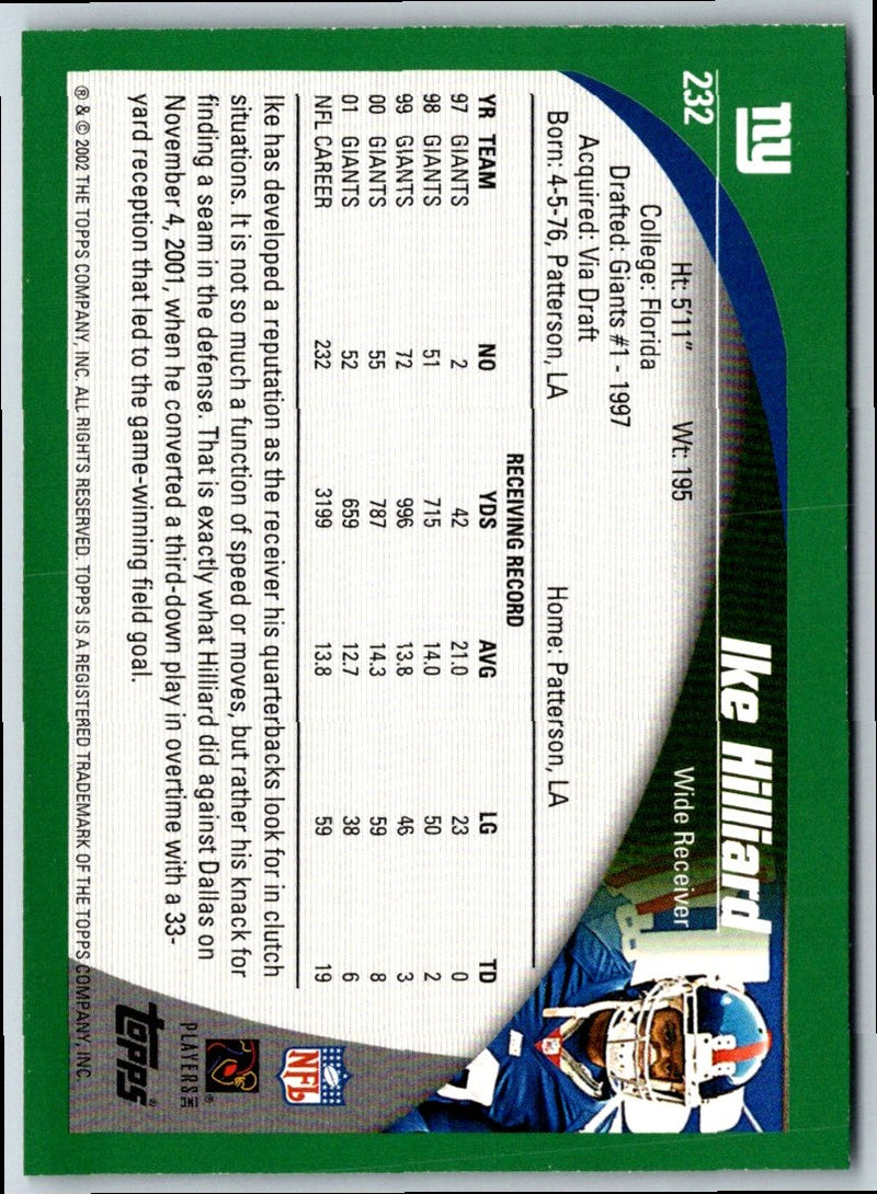 2002 Topps Ike Hilliard