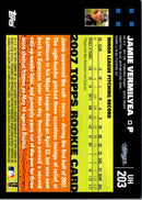 2007 Topps Updates & Highlights Jamie Vermilyea