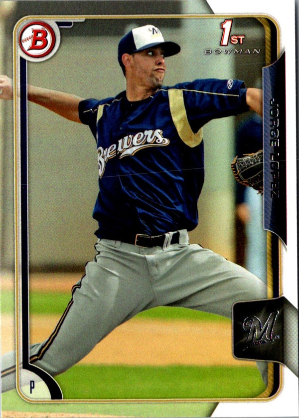 2015 Bowman Prospects Jorge Lopez #BP39