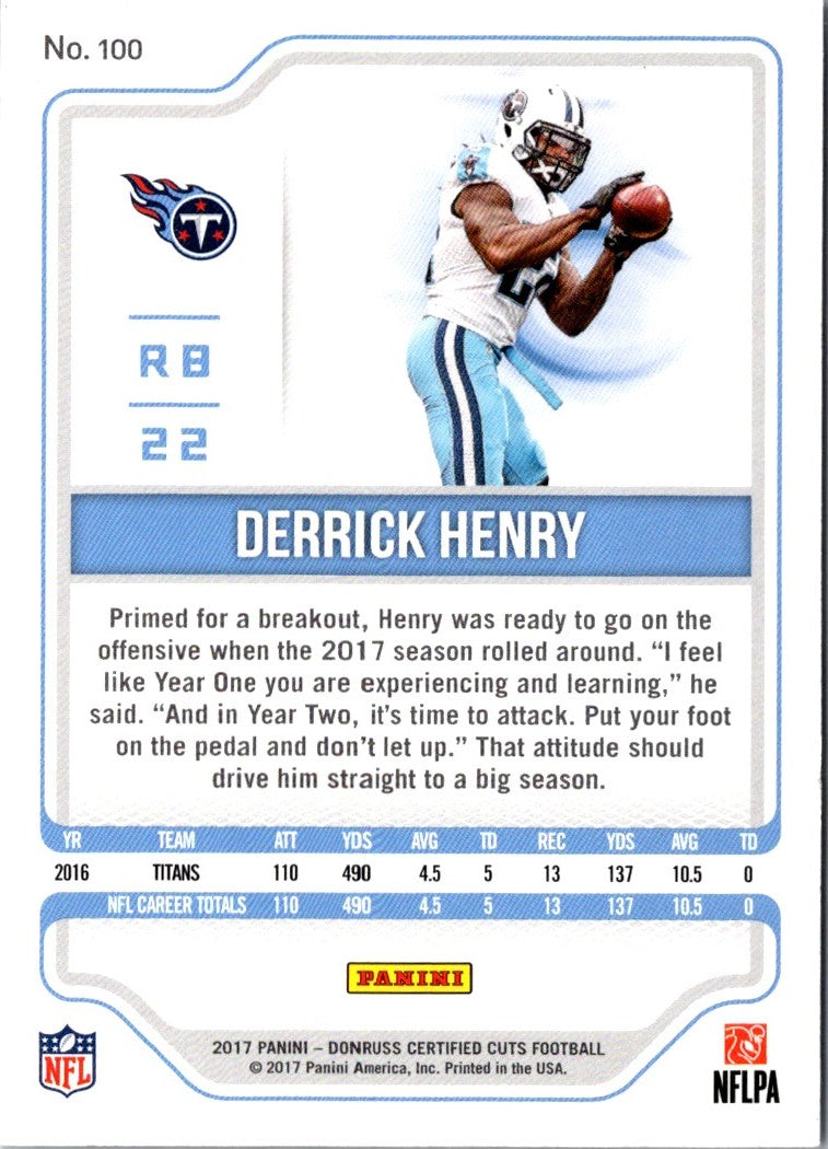 2017 Donruss Certified Cuts Derrick Henry