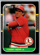 1986 Donruss Tommy Herr