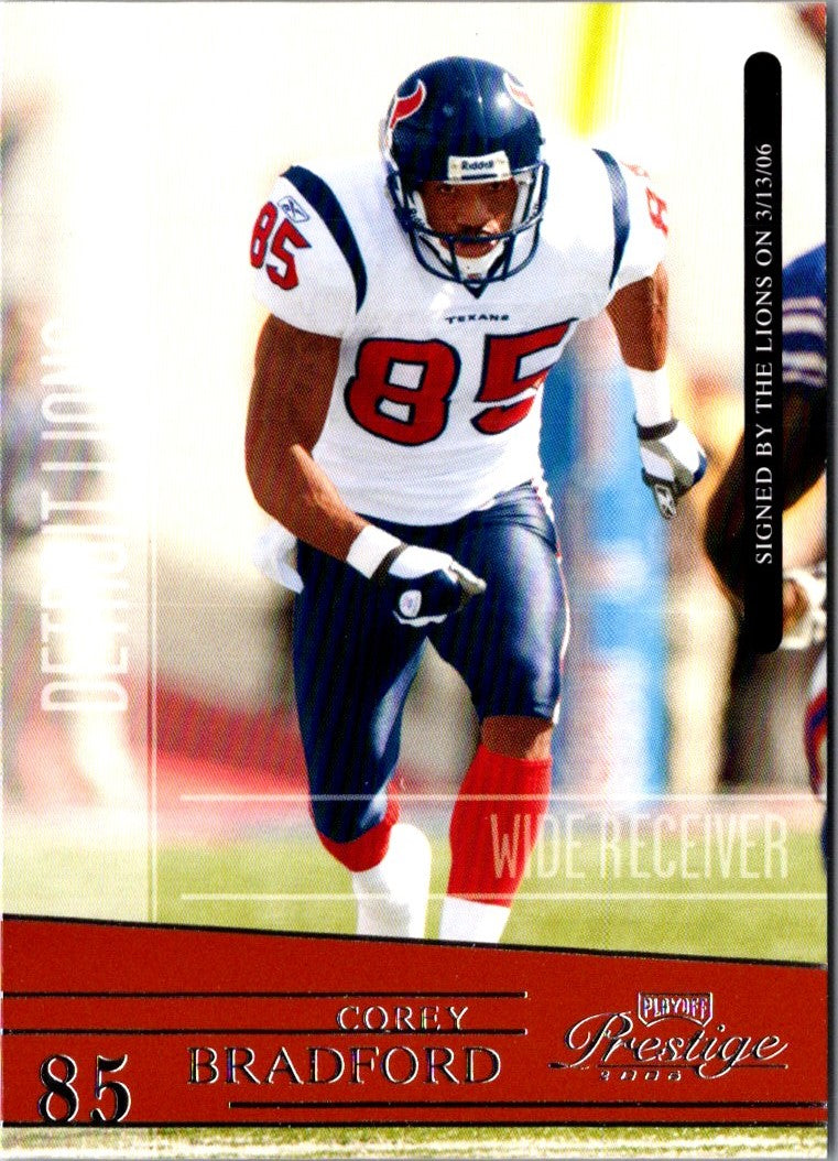 2006 Playoff Prestige Corey Bradford