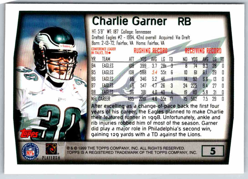 1999 Topps Charlie Garner