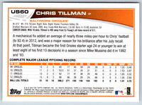 2013 Topps Update Chris Tillman #US60
