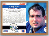 1991 Score Andy Heck #266