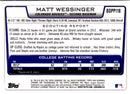 2012 Bowman Draft Picks & Prospects Chrome Matt Wessinger