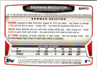 2013 Bowman Draft Picks & Prospects Chrome Brennan Middleton #BDPP73