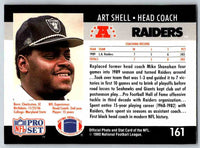 1990 Pro Set Super Bowl XXV Binder Raiders Art Shell #161
