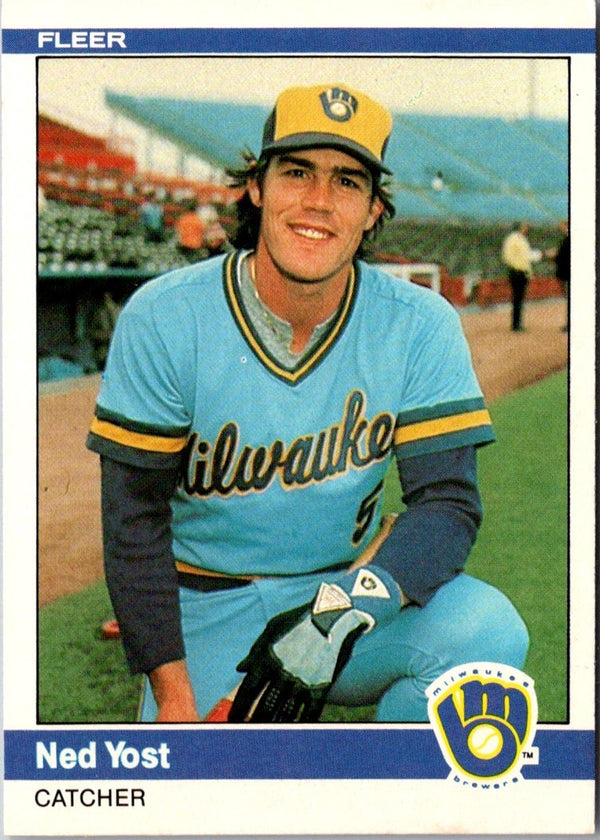 1984 Fleer Ned Yost #218